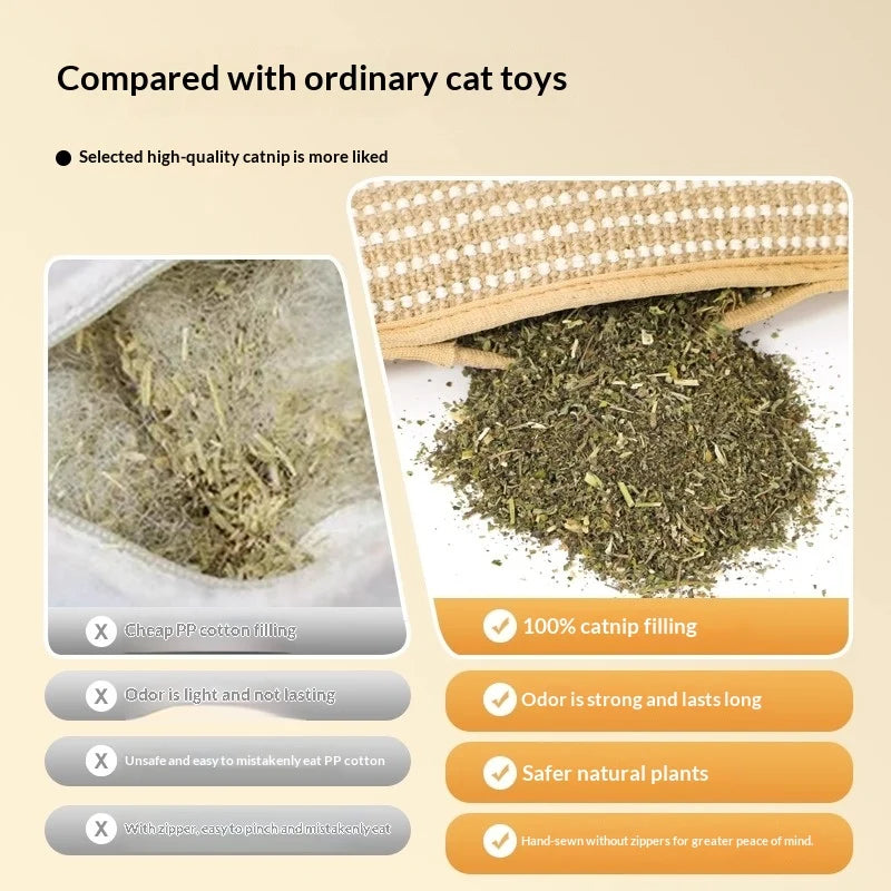Catnip Pillow – Self-Amusing, Bite-Resistant
