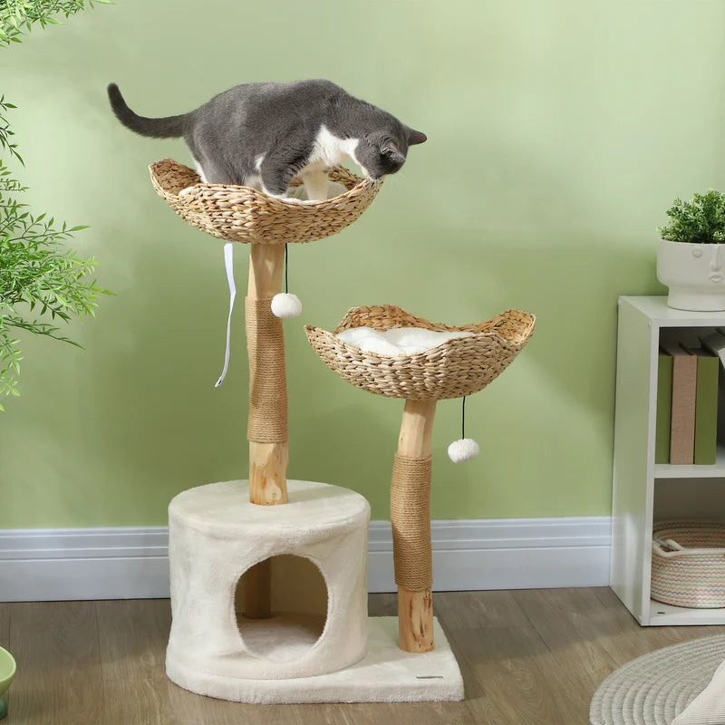 37-Inch Modern Cat Tree – Multi-Level Cat Tower