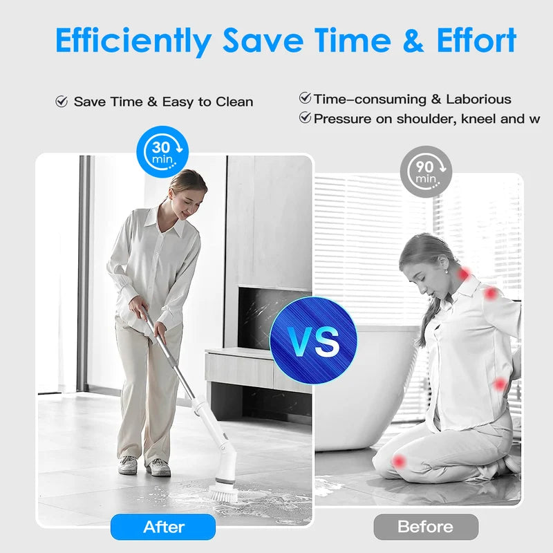 Electric Spin Scrubber – Cordless Rechargeable Cleaning Brush